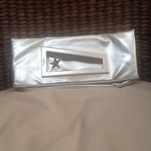 Thierry Mugler Clutch in Silver never used
