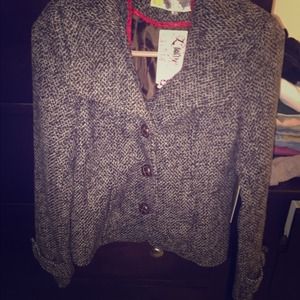 Black/grey tweed jacket