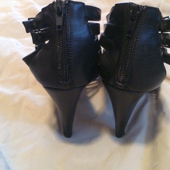 SOLD.  Black Gladiator Sandals - Picture 2 of 4