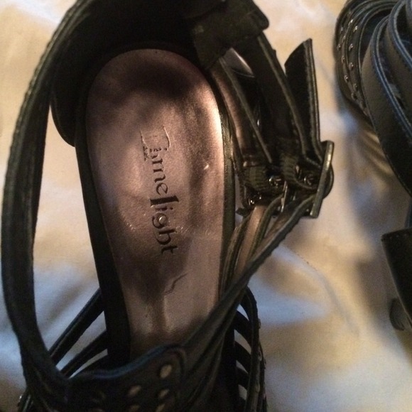 SOLD.  Black Gladiator Sandals - Picture 4 of 4