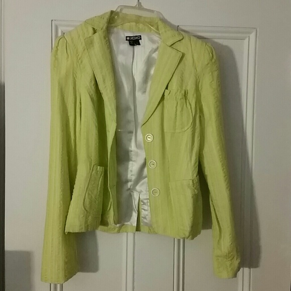 Lime Green & White Jacket
