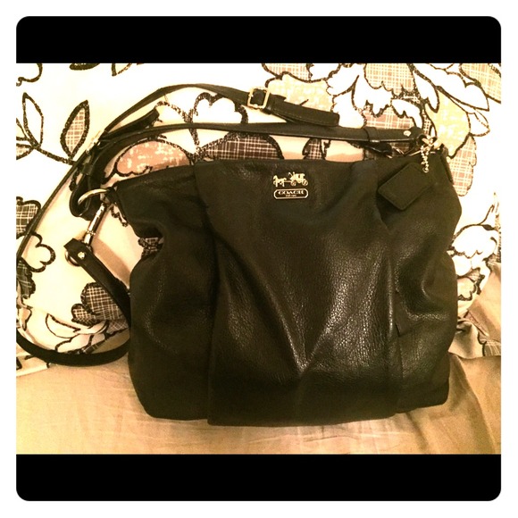 Leather coach purse