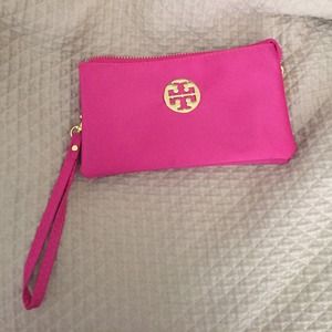 Pink clutch