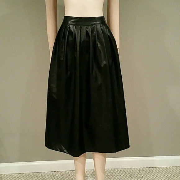 Faux Leather Skirt