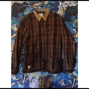 Men's Matix flannel corduroy collar jacket