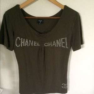 Olive green chanel top