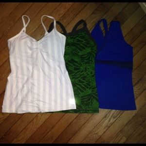 Lot of Lululemon Workout Tops