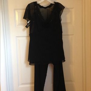 NWT Black Dressy Pants Suit