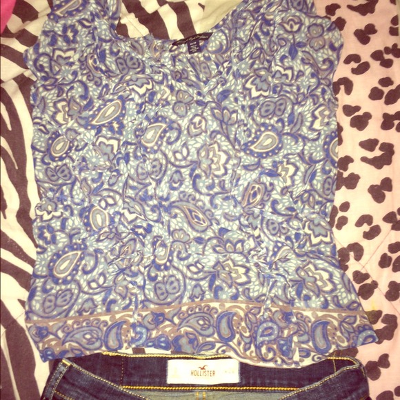 American eagle paisley top