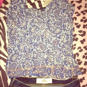 American eagle paisley top