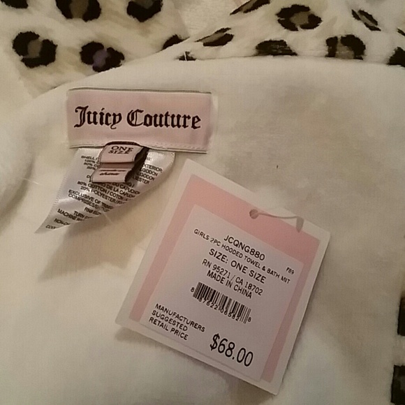 *SOLD* Juicy couture baby leopard plush towel - Picture 3 of 4