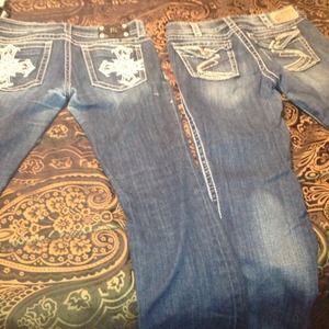 Silver jeans and free miss me jeans