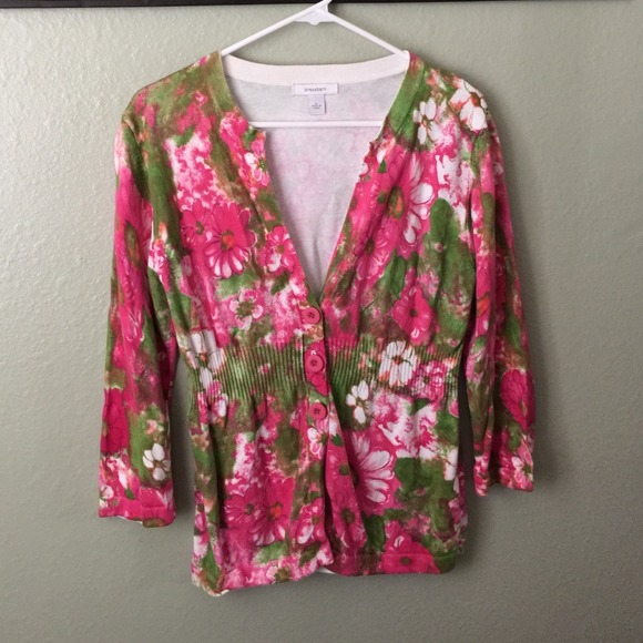 Dress Barn Sweaters - Dressbarn Floral Cardigan