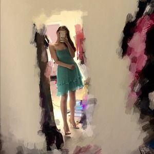 Max and Cleo Brand New Green Cocktail Dress