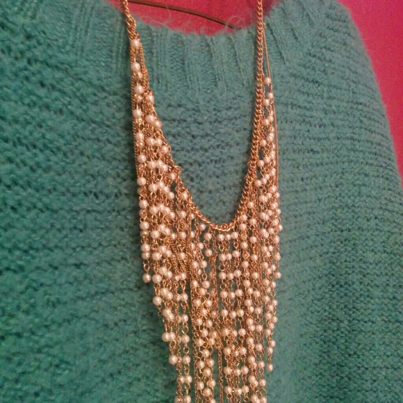 Pearl/gold necklace - Picture 2 of 2