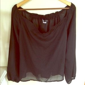 Black sheer top