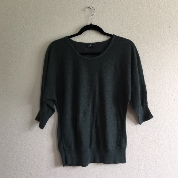 3/4 Sleeve Forest Green Dolman Top
