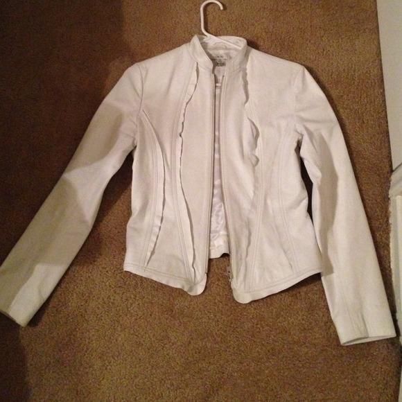 Cache white leather jacket - Picture 1 of 4