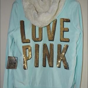 Victoria's Secret Bling Fur Hoodie