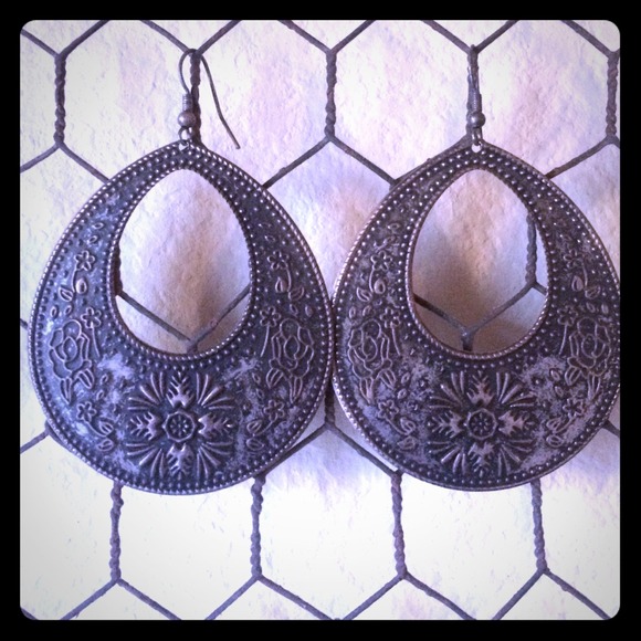 Brass Loop Earrings