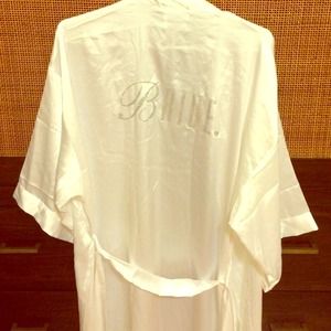 Bride robe. White