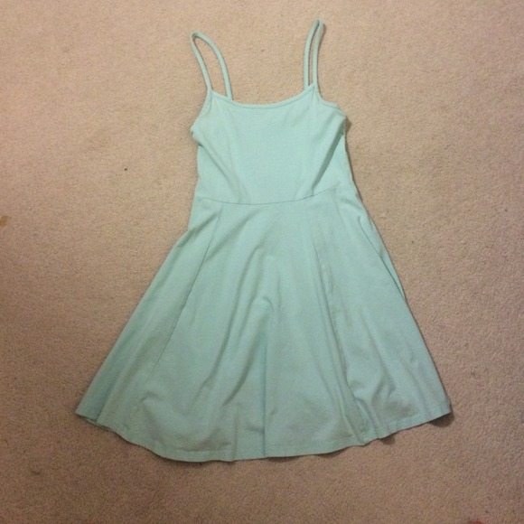Aqua skater dress