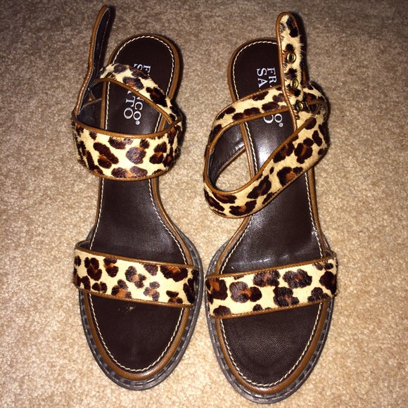 Franco Sarto Leopard Print Sandals