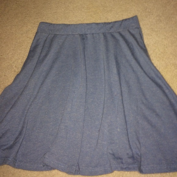 Blue skater skirt