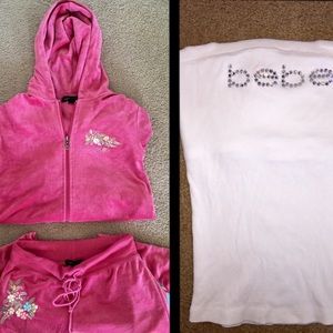 BUNDLED: Bebe Tub Top & Pink Tracksuit