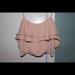 Pink crop top