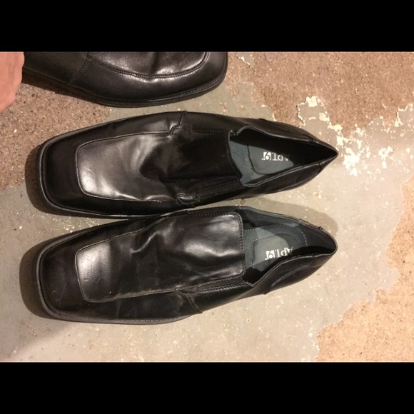 Mens Apt 9 black dress shoes-GIFTED