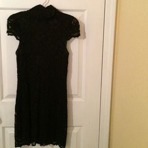 Black lace dress