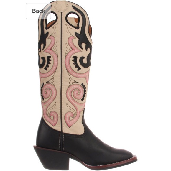 Tony Lama 3R Buckaroo Black Cowgirl Boots - Picture 3 of 4