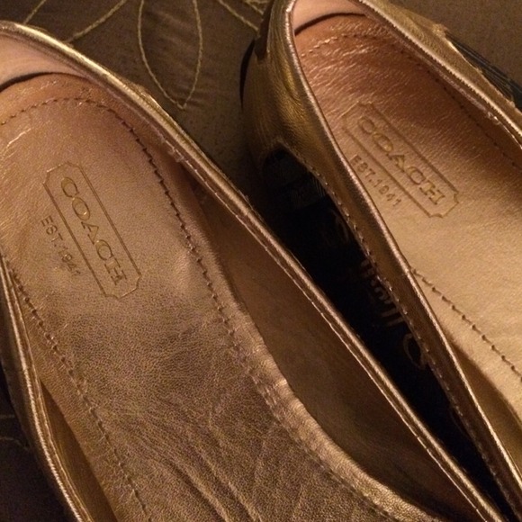 Authentic coach ballet shoes