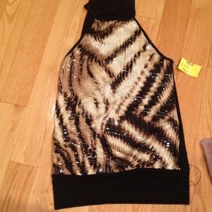 Animal print top