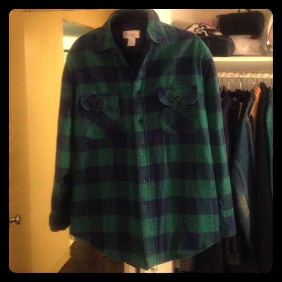 Plaid shirt jacket