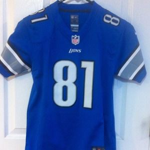 Sale~# 81 Detroit Lions Nike Jersey