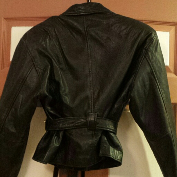 Tannery west soft  leather coat with gold accents - Picture 2 of 2