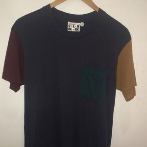 Power Wash Color Block Pocket T-Shirt