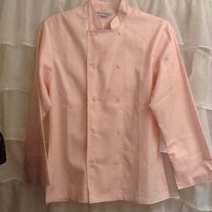 Pretty in pink chefs coat.