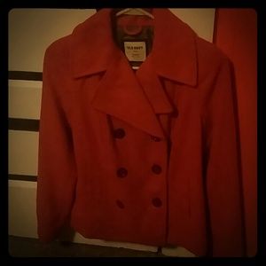 Red Pea Coat