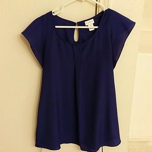 Dark blue maternity shirt