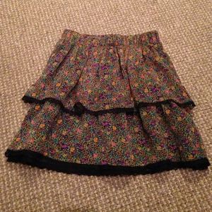 Floral Print Skirt