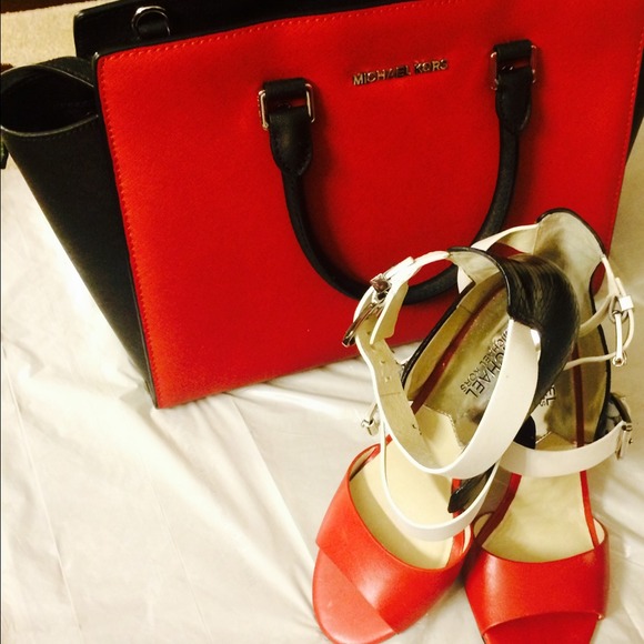 Michael Kors large handbag  & matching shoes - Picture 2 of 4