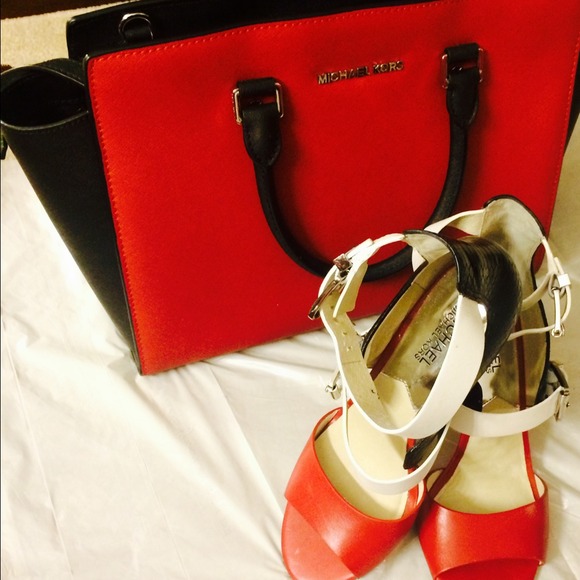 Michael Kors large handbag  & matching shoes - Picture 1 of 4