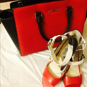 Michael Kors large handbag  & matching shoes