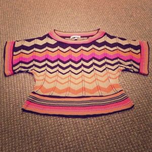 Chevron Dolman Sweater