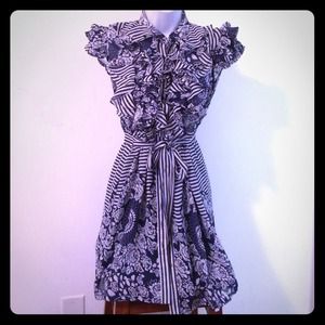 Vintage ruffle top dress