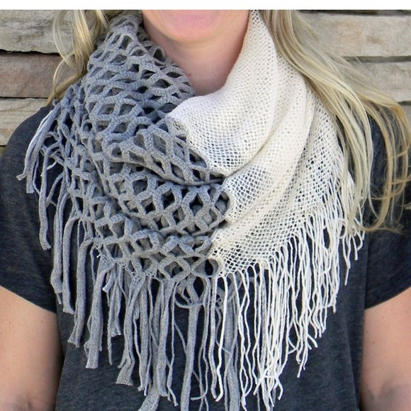 Accessories - Color block infinity scarf