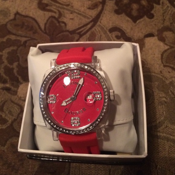 Brand New Authentic Dooney & Burke red jelly watch